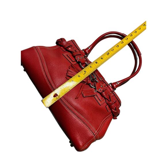 COACH Women Shoulder Bag Red F13084 Leather Tote Bag Hamptons casual / summer - Picture 5 of 12